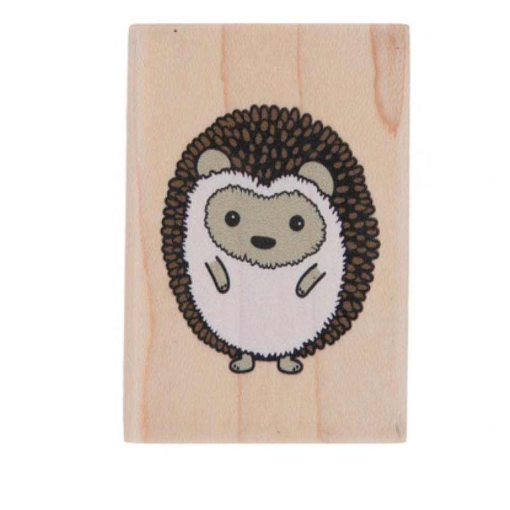 Cute Hedgehog Rubber Stamp 🦔